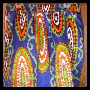 Plus size midi African Print Skirt